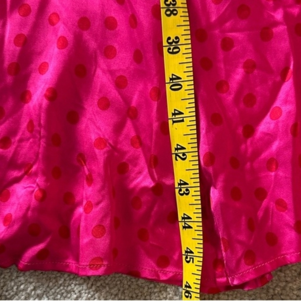 NWT Boden Red and Pink Polka Dot Midi Dress Size 4P - Picture 8 of 9